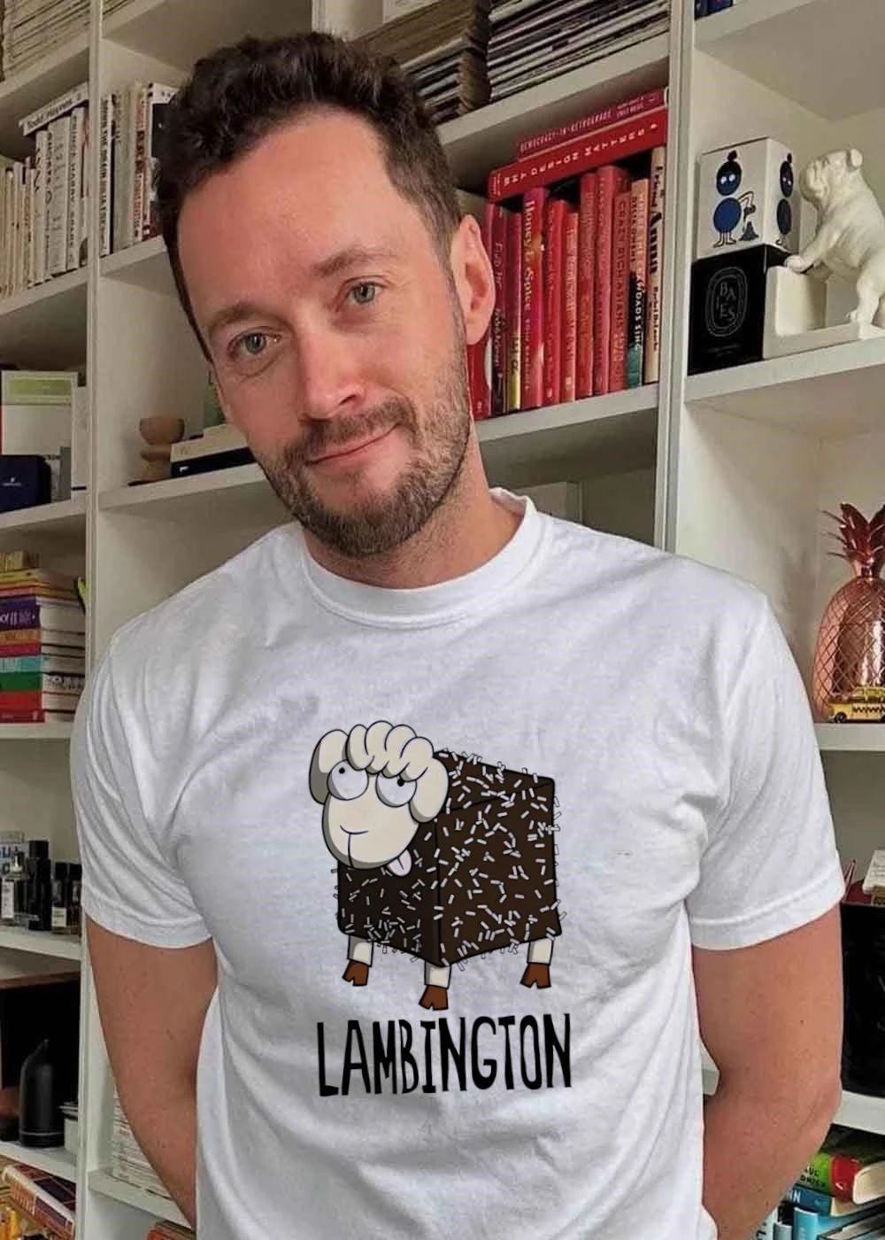 Cute Sheep Treat Lambington Funny Food Pun shirt