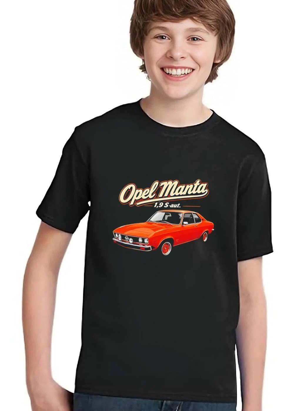 Opel Manta 1 9 S Aut Orange Retro Classic Coupe Car Illustration shirt