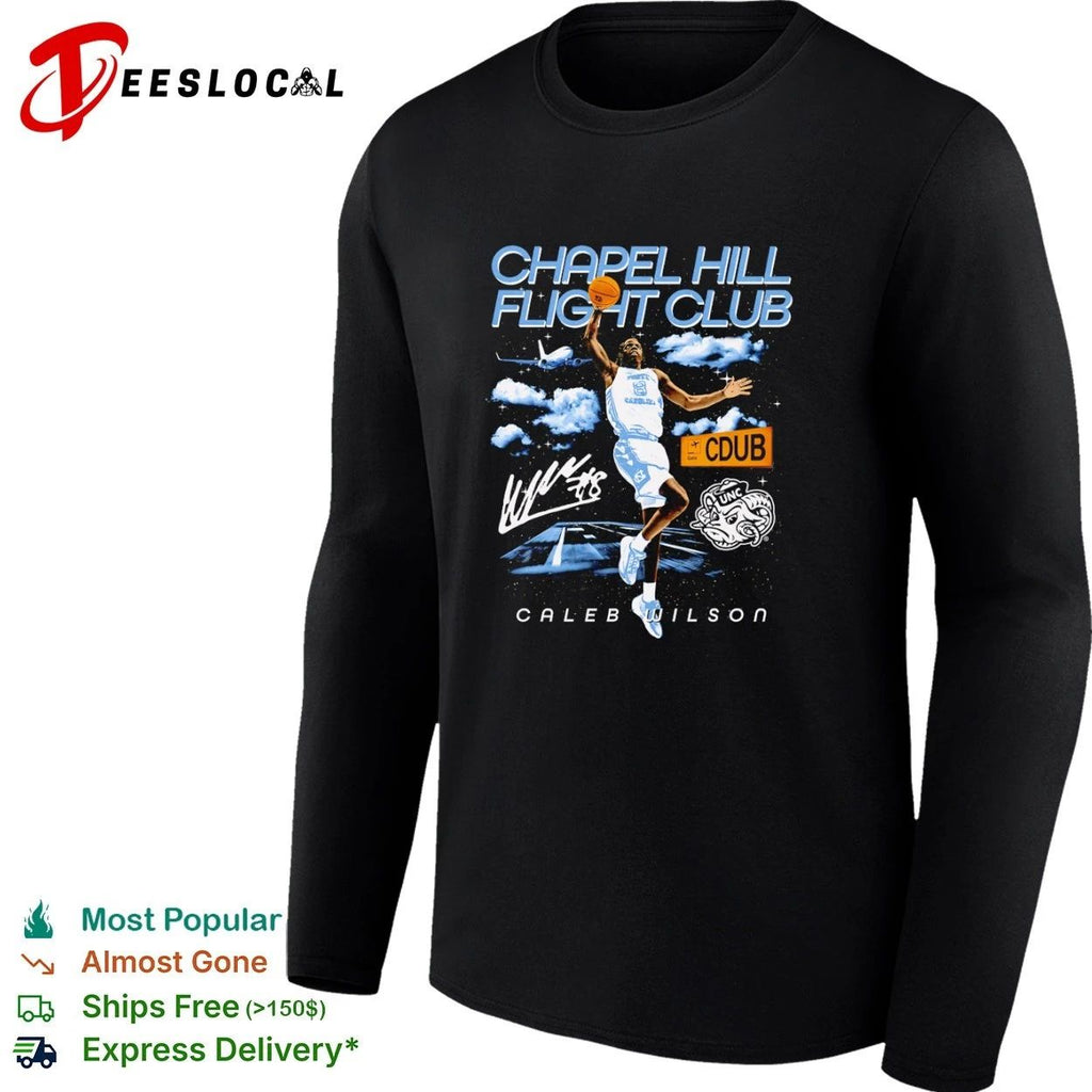 Caleb Wilson Chapel Hill Flight Club North Carolina Tar Heels T-shirt