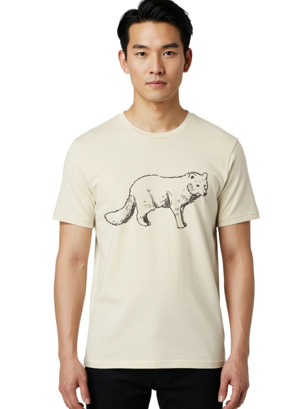 Fox Mens Graphic Tee, 100% Cotton, Casual Summer Wear
