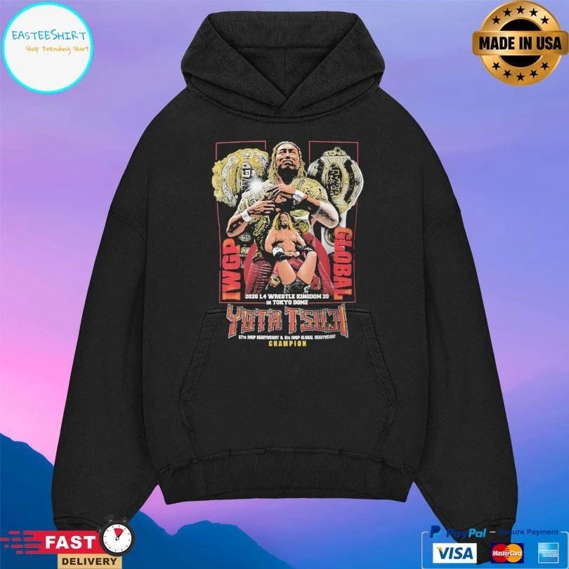 Yota Tsuji Iwgp Global 2026 1 4 Wrestle Kingdom 20 In Tokyo Dome Champion T-shirts