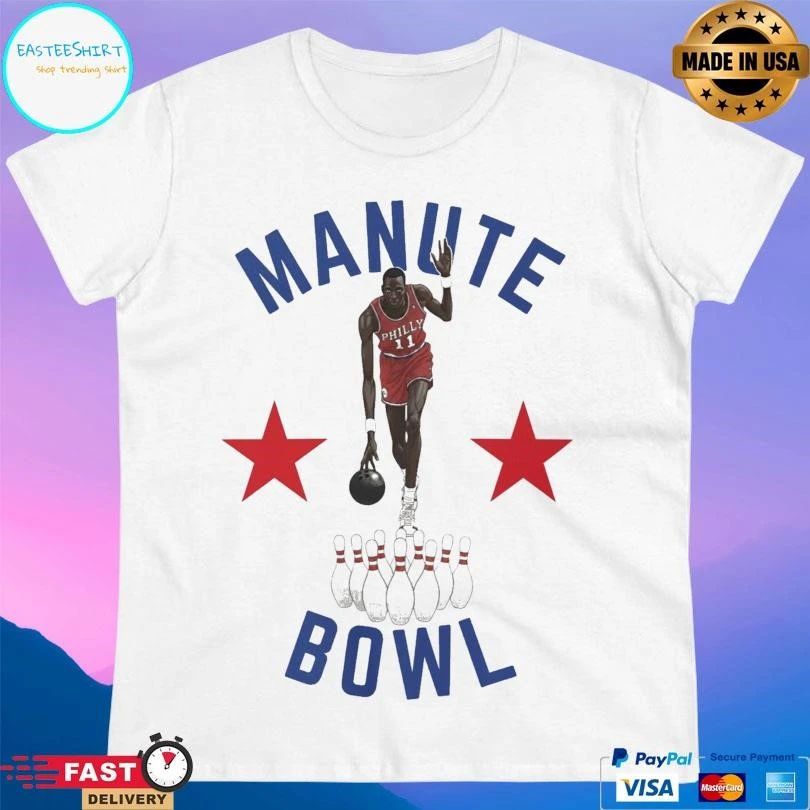 Manute Bol Manute Bowl Philadelphia 76ers T-shirts
