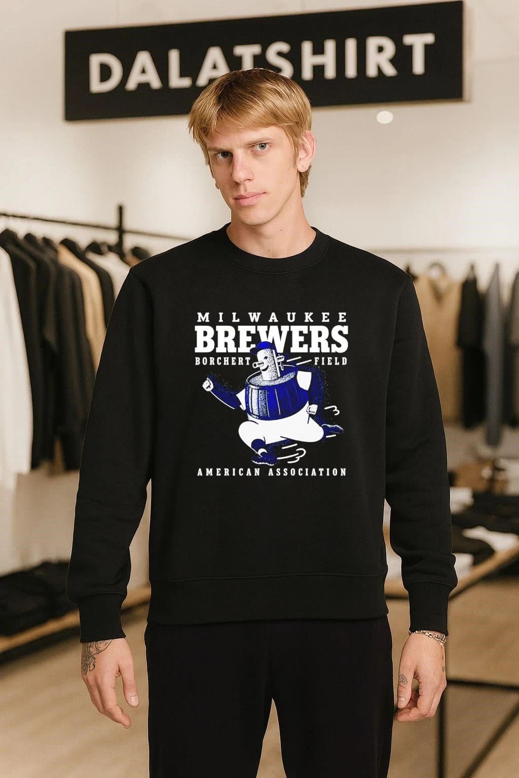 Milwaukee Brewers Borchert Field American Association shirt