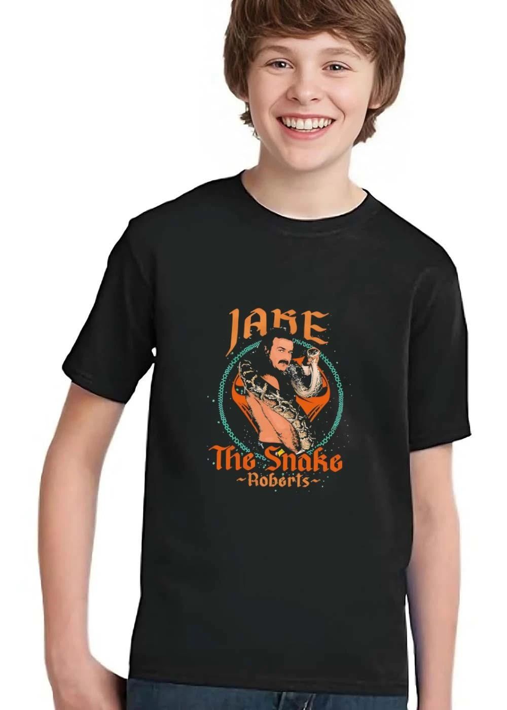 Jake The Snake Roberts Pro Wrestler Holding Python Halftone Frame shirt
