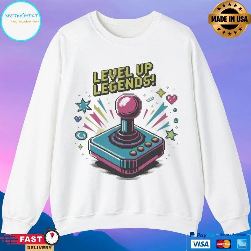 Level Up Legends Gamer T-shirts