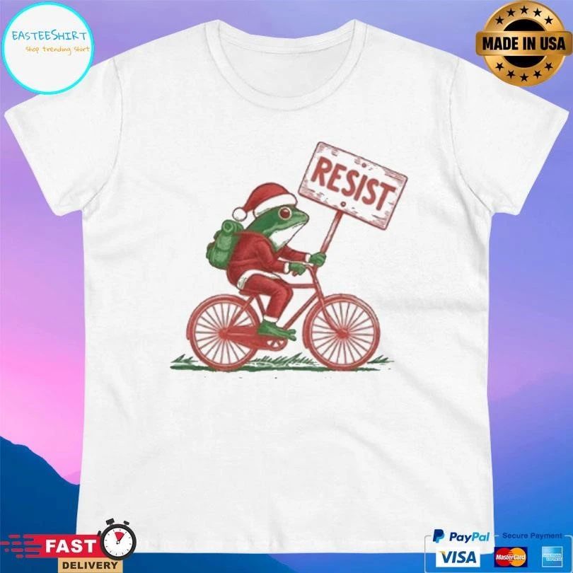 Resist Frog Christmas I Stand With Frog Portland Frog Resistance T-shirts