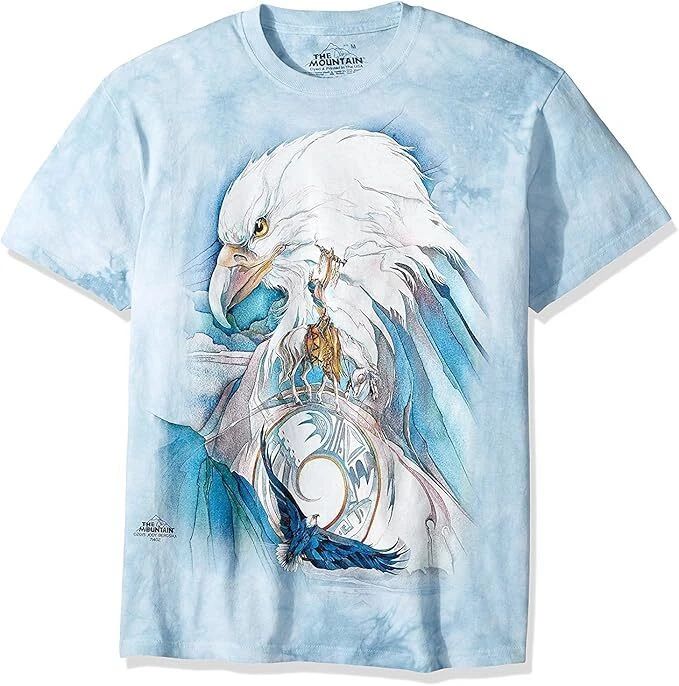 The Mountain Peace At Last Adult T-Shirt, Blue