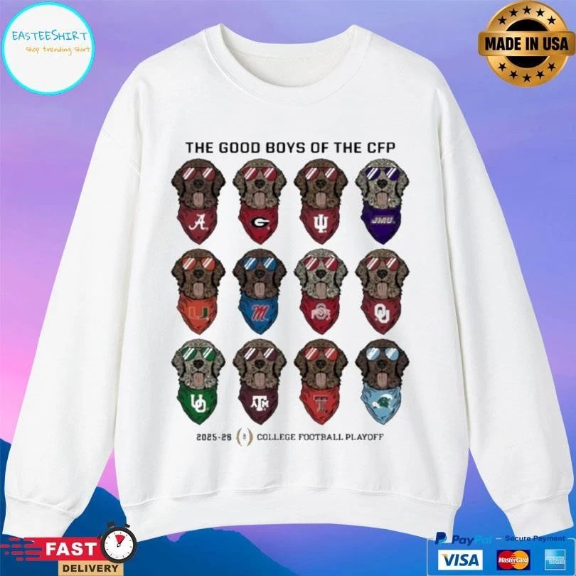 The Good Boys Of The Cfp 2025 2026 College Football Playoff Dogs T-shirts