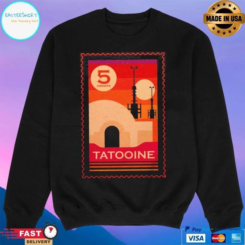 Twin Suns Stamp Tatooine 5 Credits T-shirts