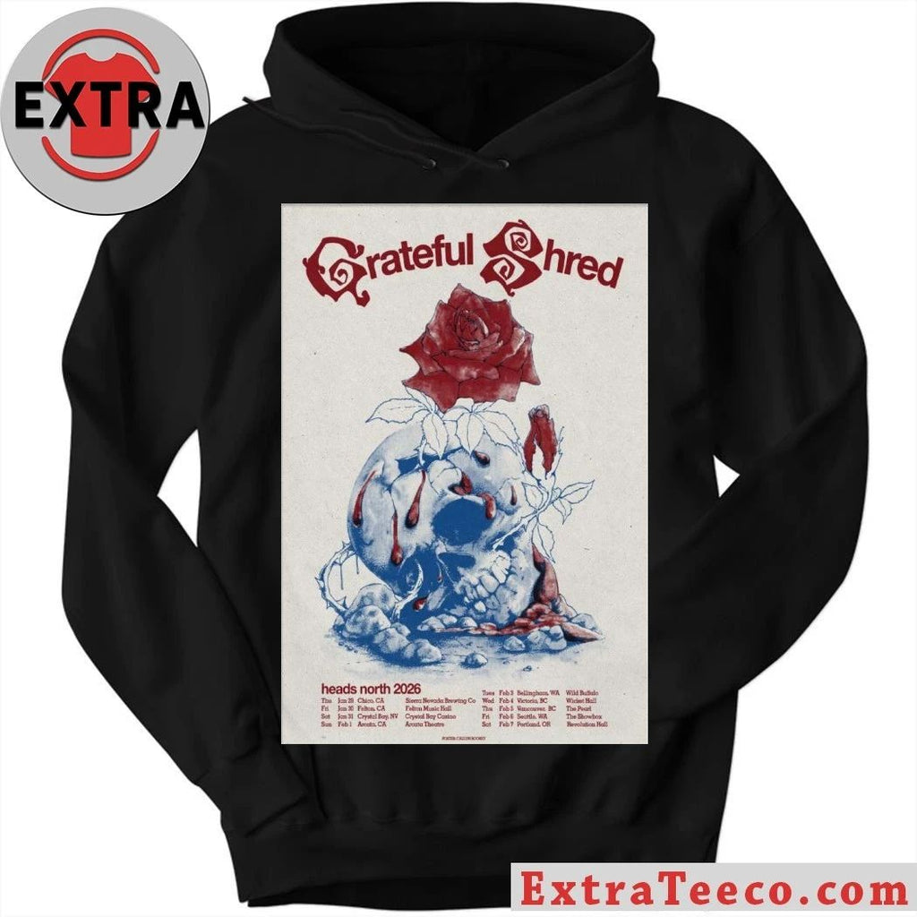 Original Grateful Shred Heads North 2026 Tour Poster Shirt