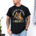 Whiskers and Whiskey Neat Funny Cat Lover Bourbon Drinker Unisex T-Shirt