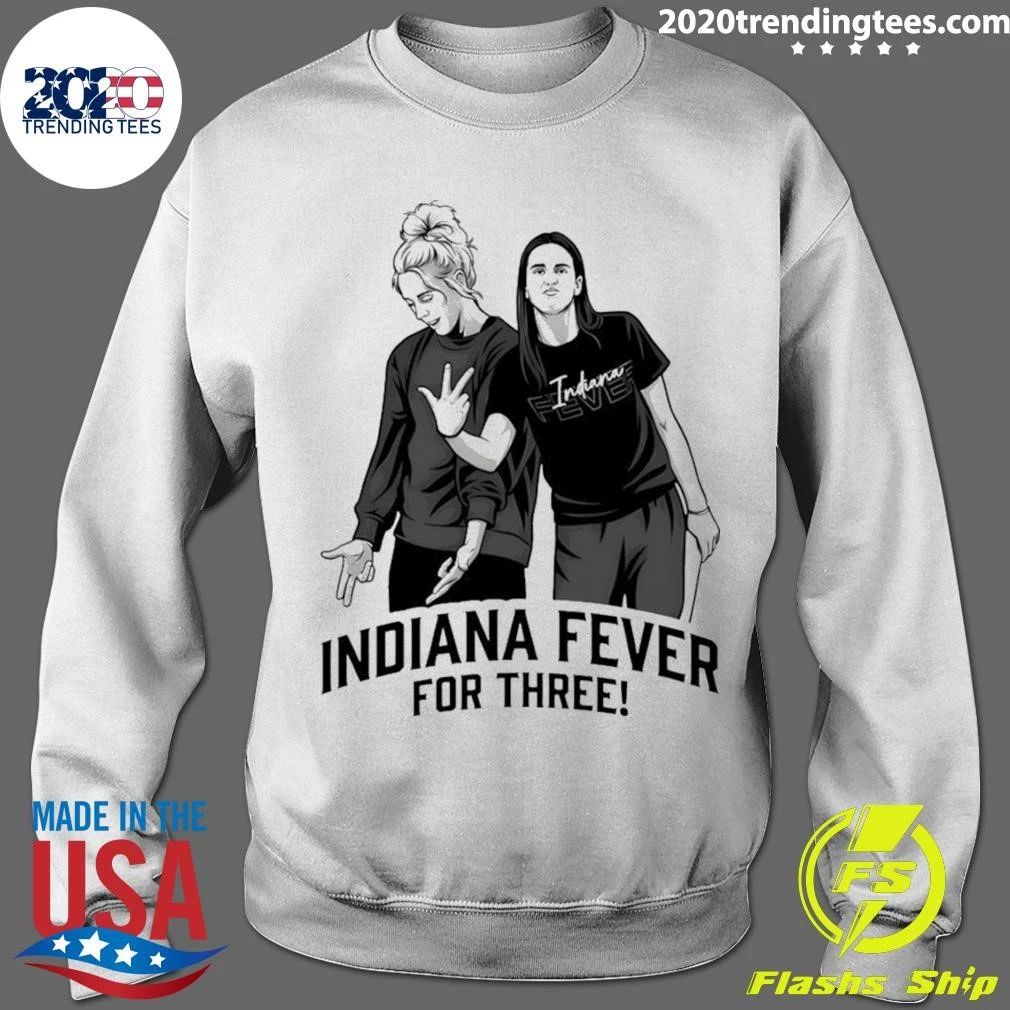 Caitlin Clark Sophie Cunningham Indiana Fever Basketball For Three Shirt