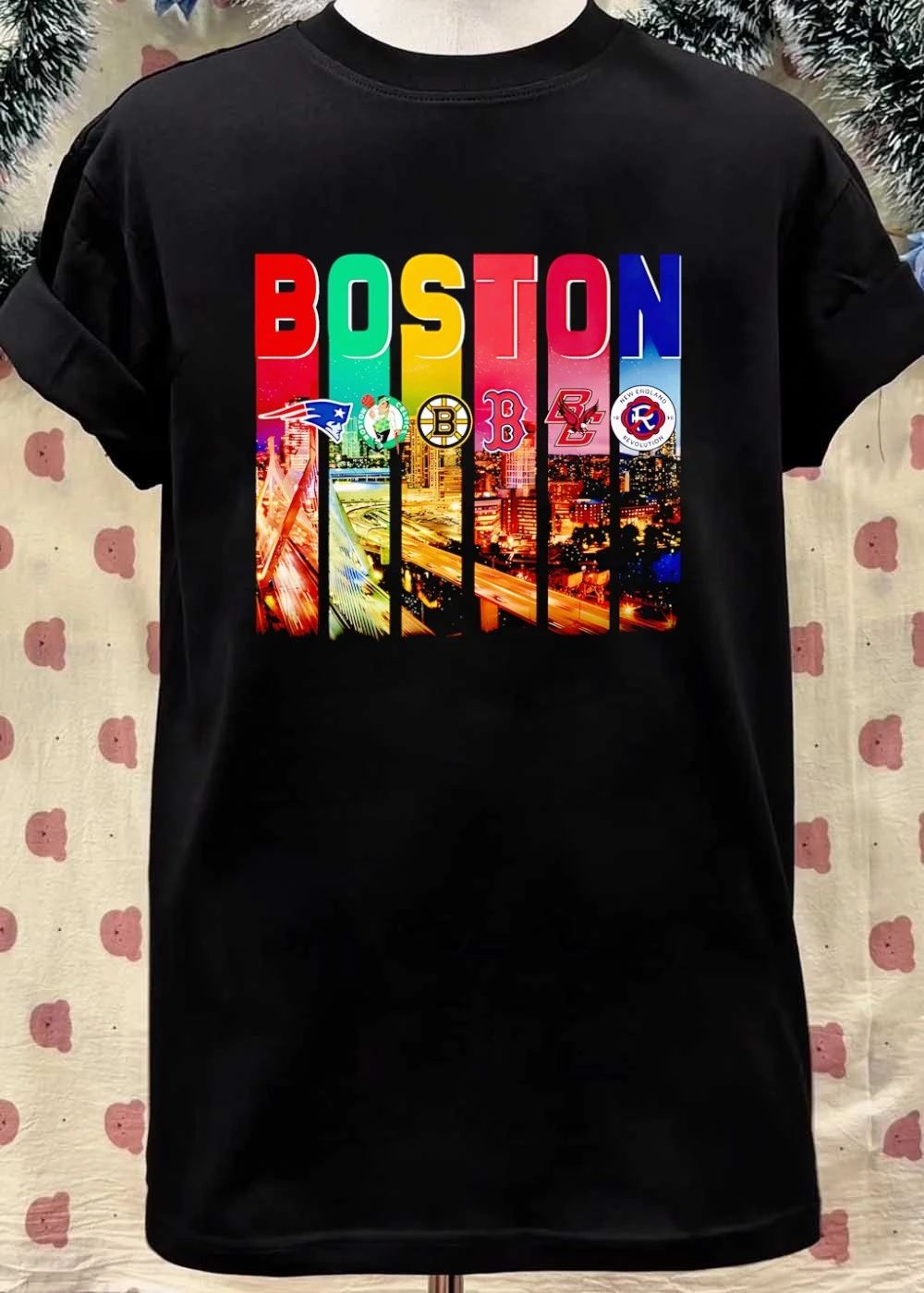 Boston Sports Apparel Patriots Celtics Bruins Red Sox BC Revolution Team shirt