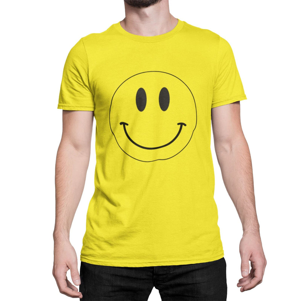 Acid Rave Face Mens  T-Shirt Retro Dance Music Tee 80s 90s Fancy Dress