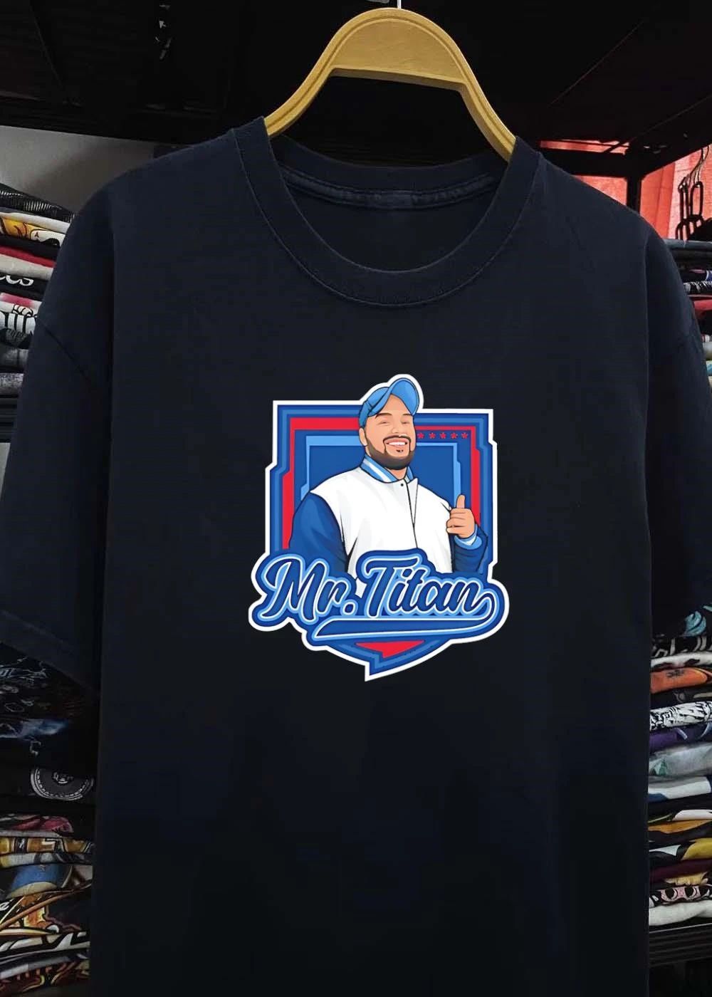 Mr Titan Man Wearing Hat Giving Thumbs Up Mr Titan shirt