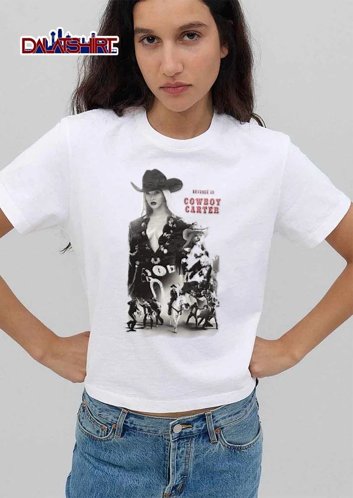 Beyonce Is Cowboy Carter Bootleg Western Movie Poster White Horse Dancers shirt