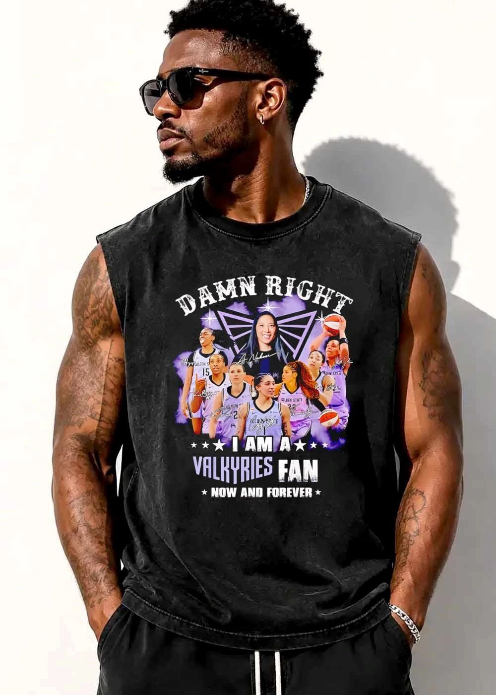 Golden State WNBA Damn Right I Am A Valkyries Fan Now And Forever shirt