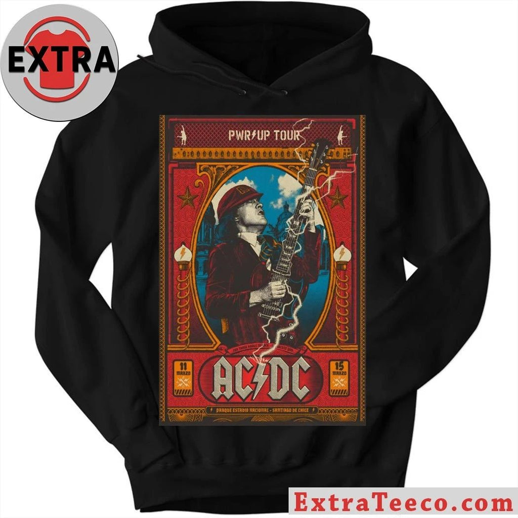 Original AC DC March 11 & 15 2026 Santiago Chile Poster Shirt
