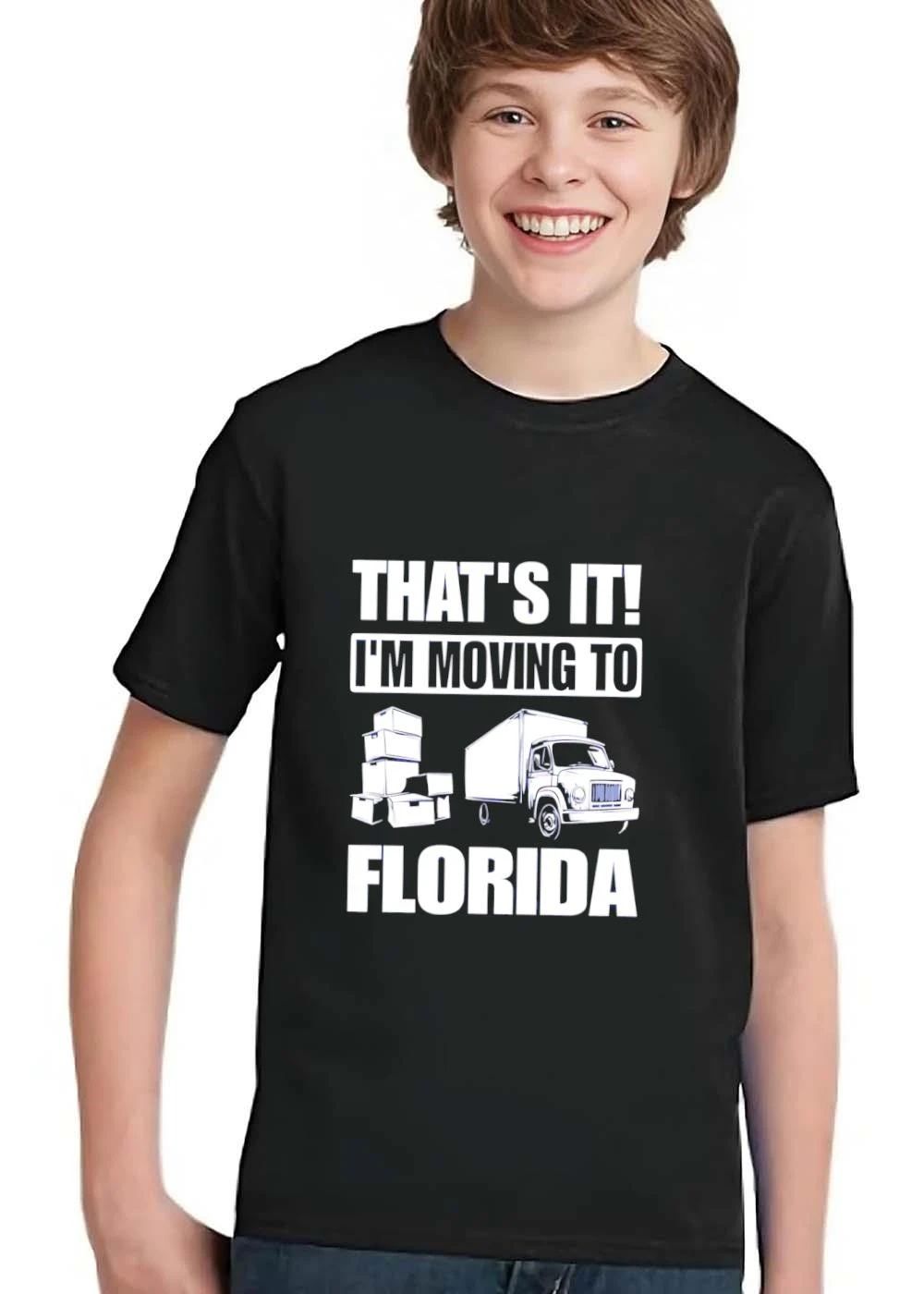 Thats It Im Moving To Florida Cargo Truck Stacked Cardboard Boxes shirt