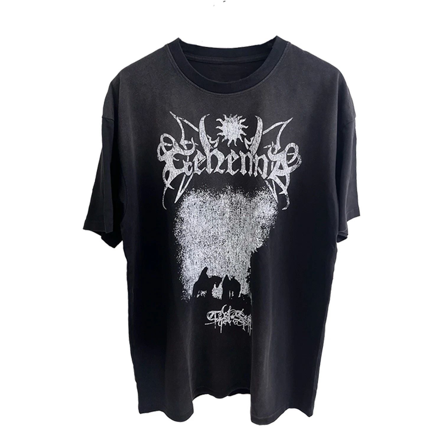 Gehenna T-shirt - Black Metal Band Tee - Vintage Style T-Shirt - Sunfaded Tee