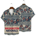 Washington Nationals Tropical Horizon Hawaiian Shirt