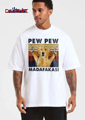 Pew pew madafakas Golden Retriever dog revolvers shirt