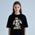 Retro Bunny Be Real Graphic T-Shirt Casual Unisex Cotton Tee for Daily Wear