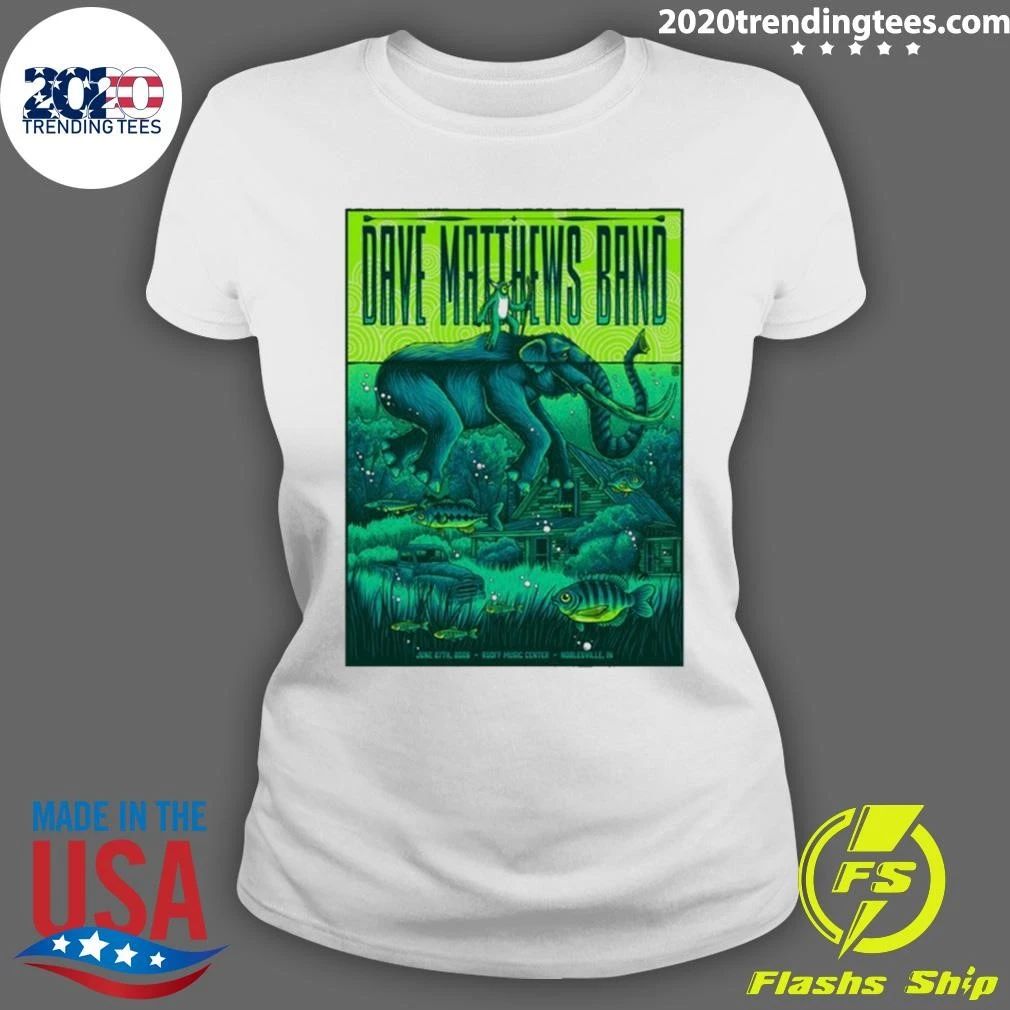 Dave Matthews Band June 27 2026 Ruoff Music Center in Noblesville IN Tee Shirt