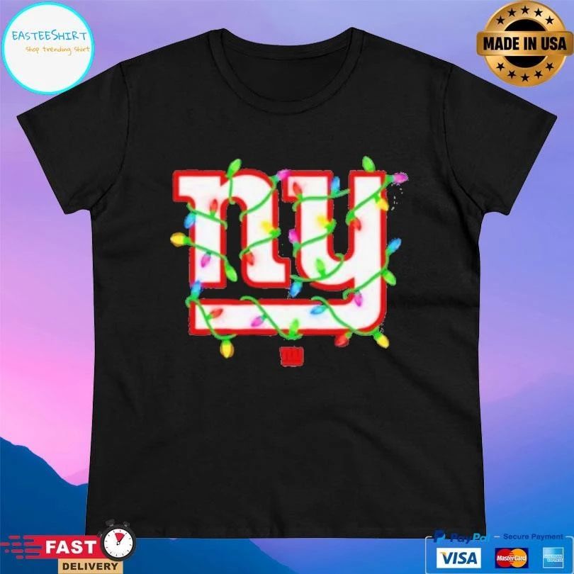 New York Giants Logo Holiday Lights T-shirts