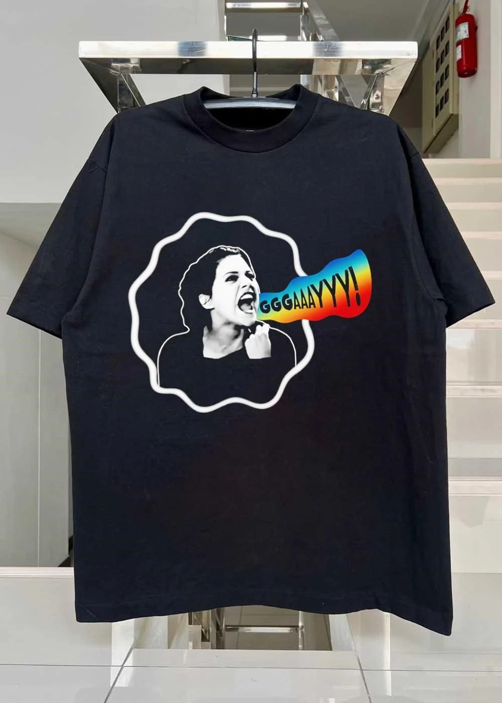 Ggaayyy! Shout Woman Shirt
