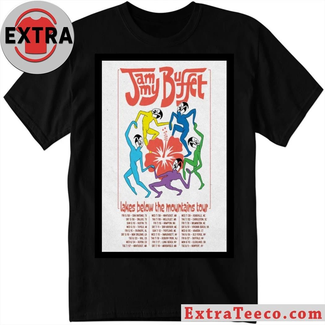 Jammy Buffet Lakes Band Tour 2026 Poster Shirt