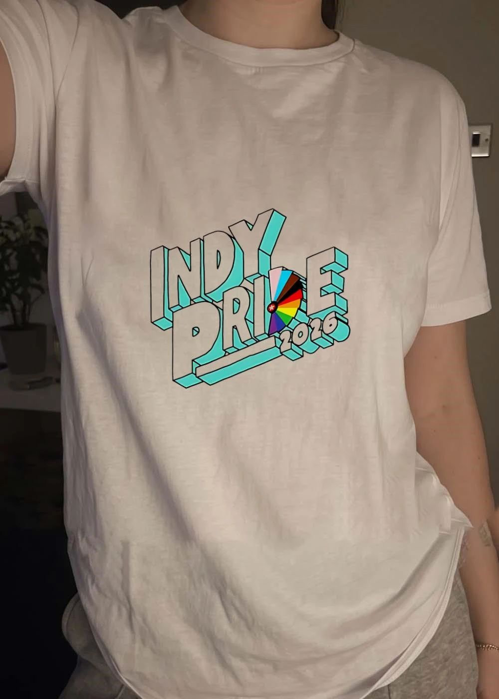 Indy Pride 2026 Colorful Logo Apparel shirt