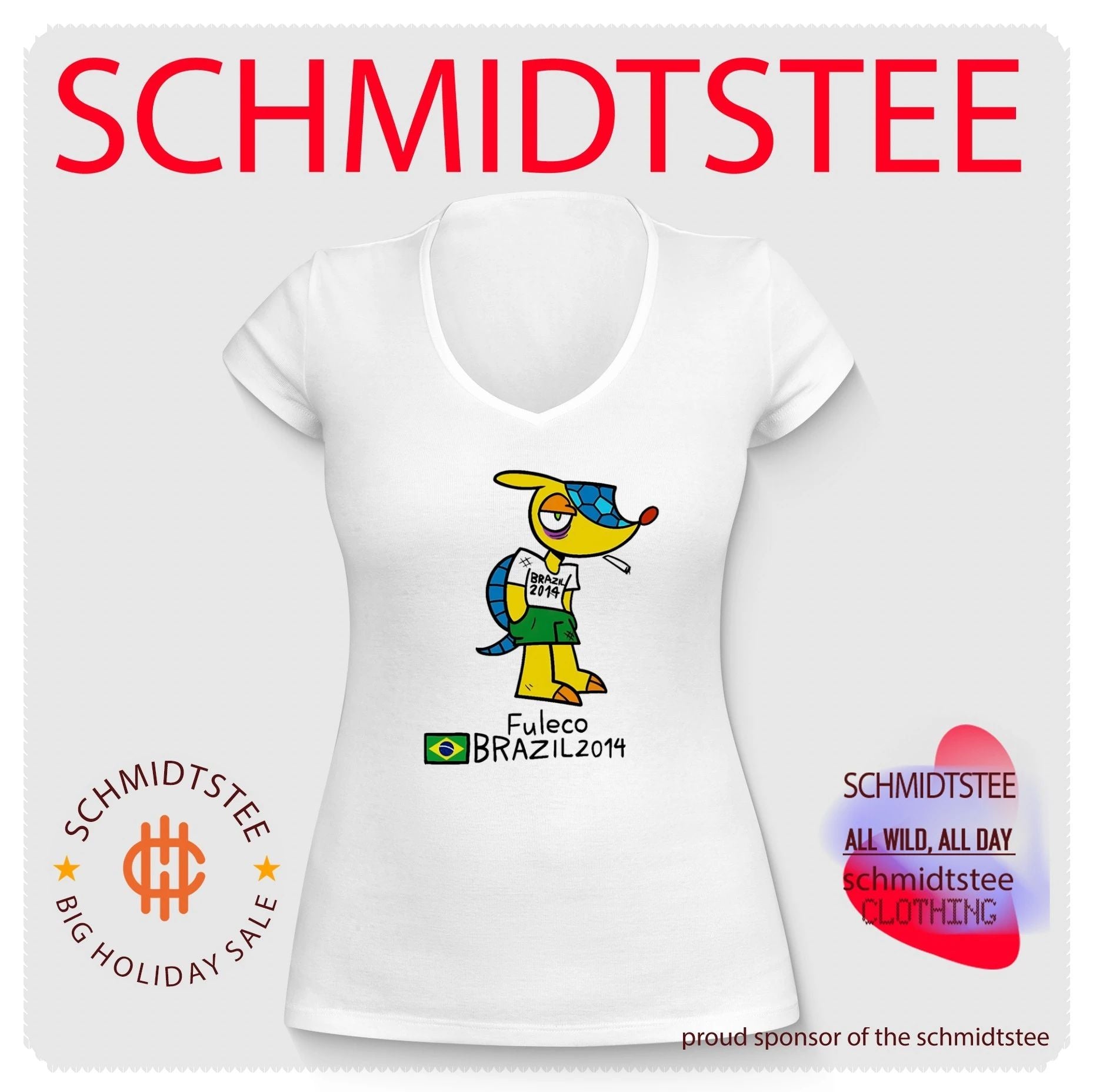 Fuleco Brazil 2014 World Cup Mascot shirt