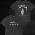 Toji Fushiguro Anime T-Shirt Acid Wash Graphic Tee Casual Unisex