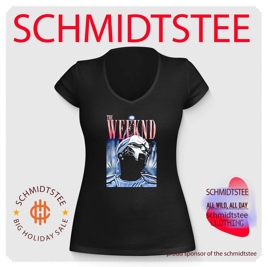 The Weeknd metal mask graphic shirt
