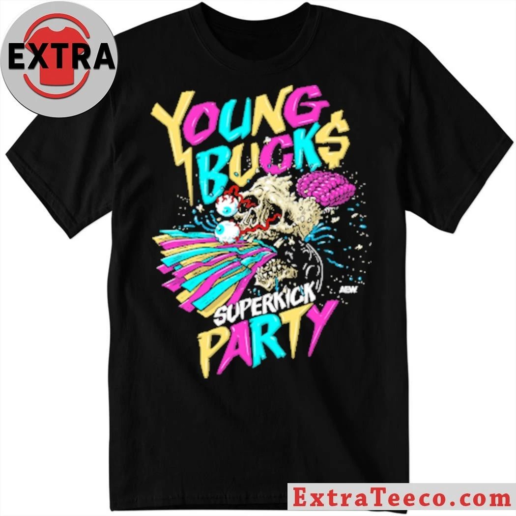 Young Bucks Superkick Party AEW Shirt