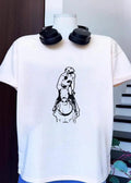 Jockey in Polka Dot Jersey Riding Racehorse T-Shirt