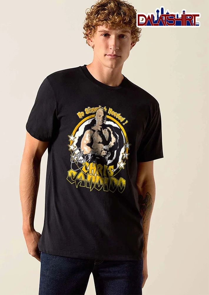 No Gimmick Needed Chris Candido Professional Wrestler Yellow Circle Stars Signature shirt