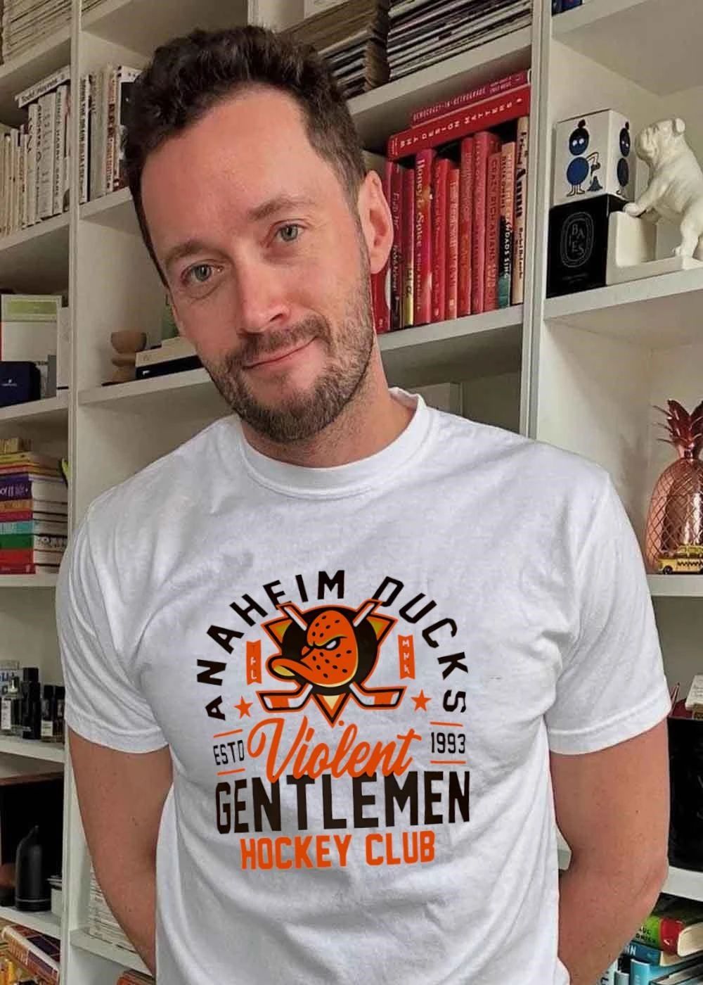 ESTD 1993 Anaheim Ducks Violent Gentlemen Hockey Club T-Shirt