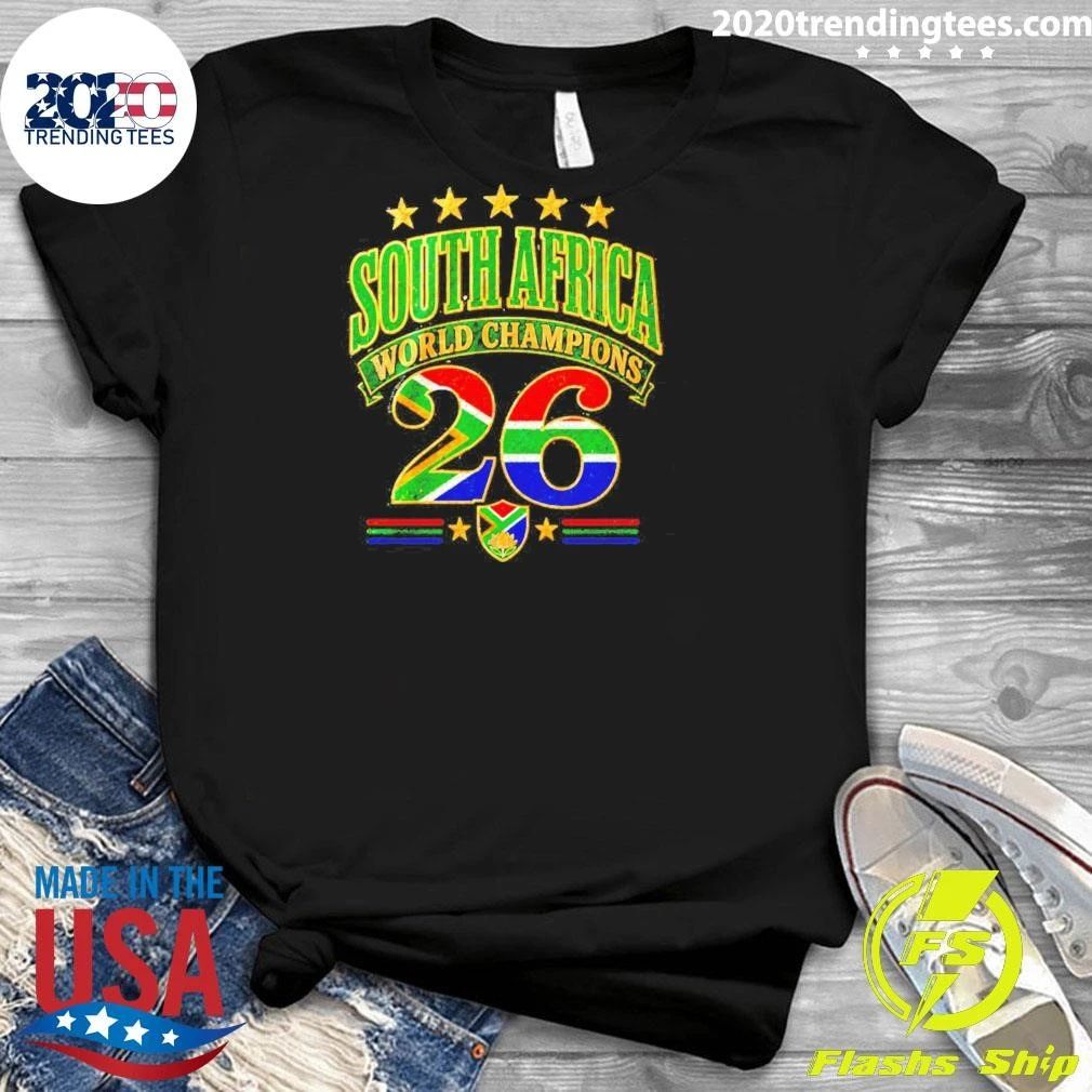 South Africa 2026 World Champions flag shirt