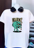 Believe Raccoon Carrying A Sign shirt