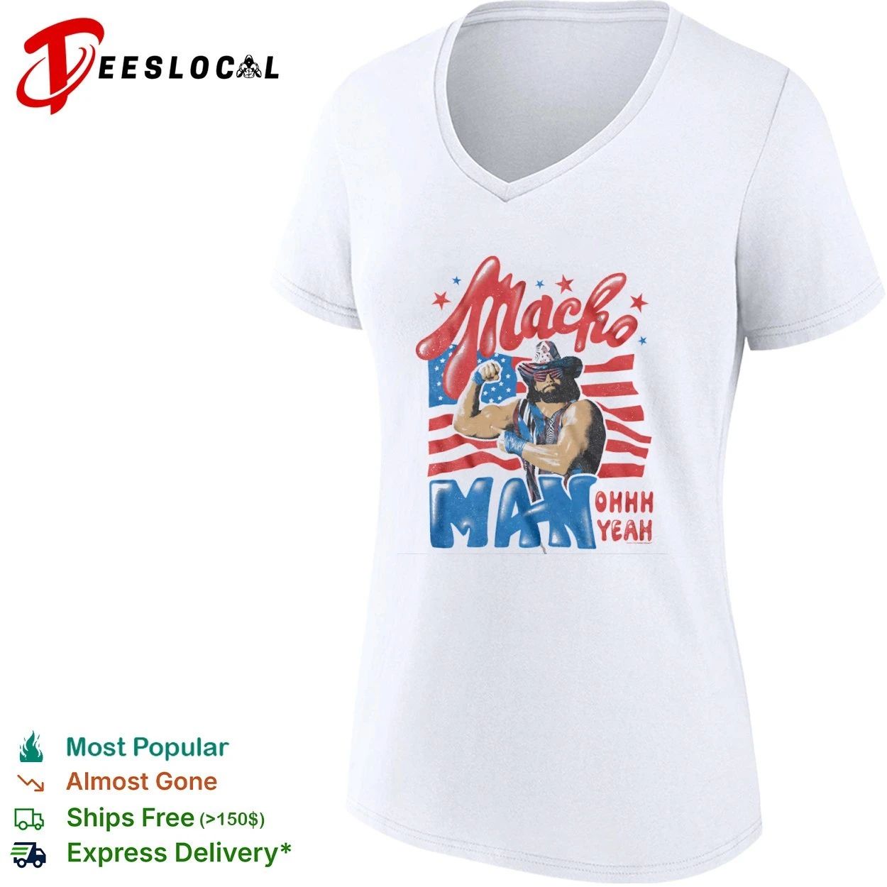 Patriotic Macho Man Randy Savage Ohhhh Yeah T-shirt