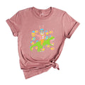 Easter Bunny Riding Dino T-Shirt, Love Easter Shirt, Cute Bunny Shirt, Easter Fl