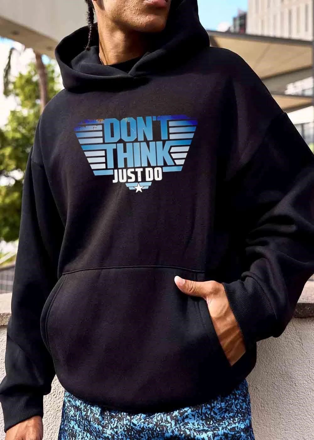 Dont Think Just Do Distressed Military Aviator Emblem Star Wings shirt