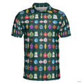 Green Christmas golf polo shirt - Christmas Gifts For Golfers 3D Size S-5XL