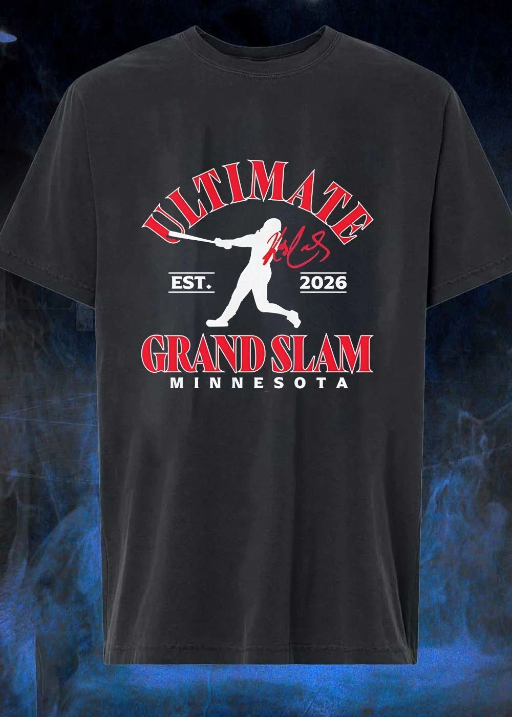Est 2026 Ultimate Grand Slam Minnesota Softball Player Silhouette T-Shirt