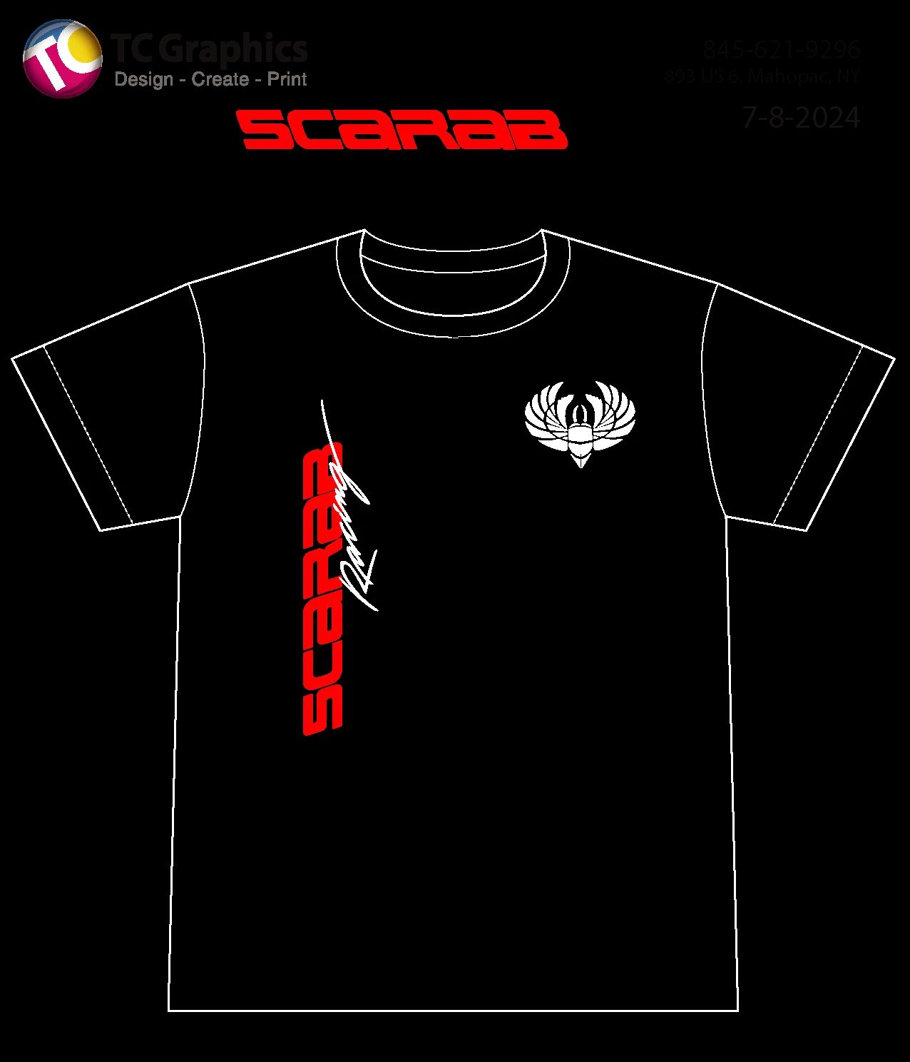 Wellcraft SCARAB Racing Short Sleeve T-shirt