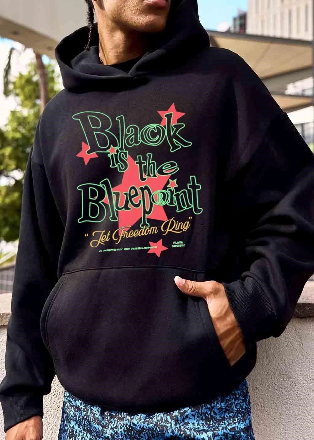 Playa Society Black Is The Blueprint Let Freedom Ring shirt