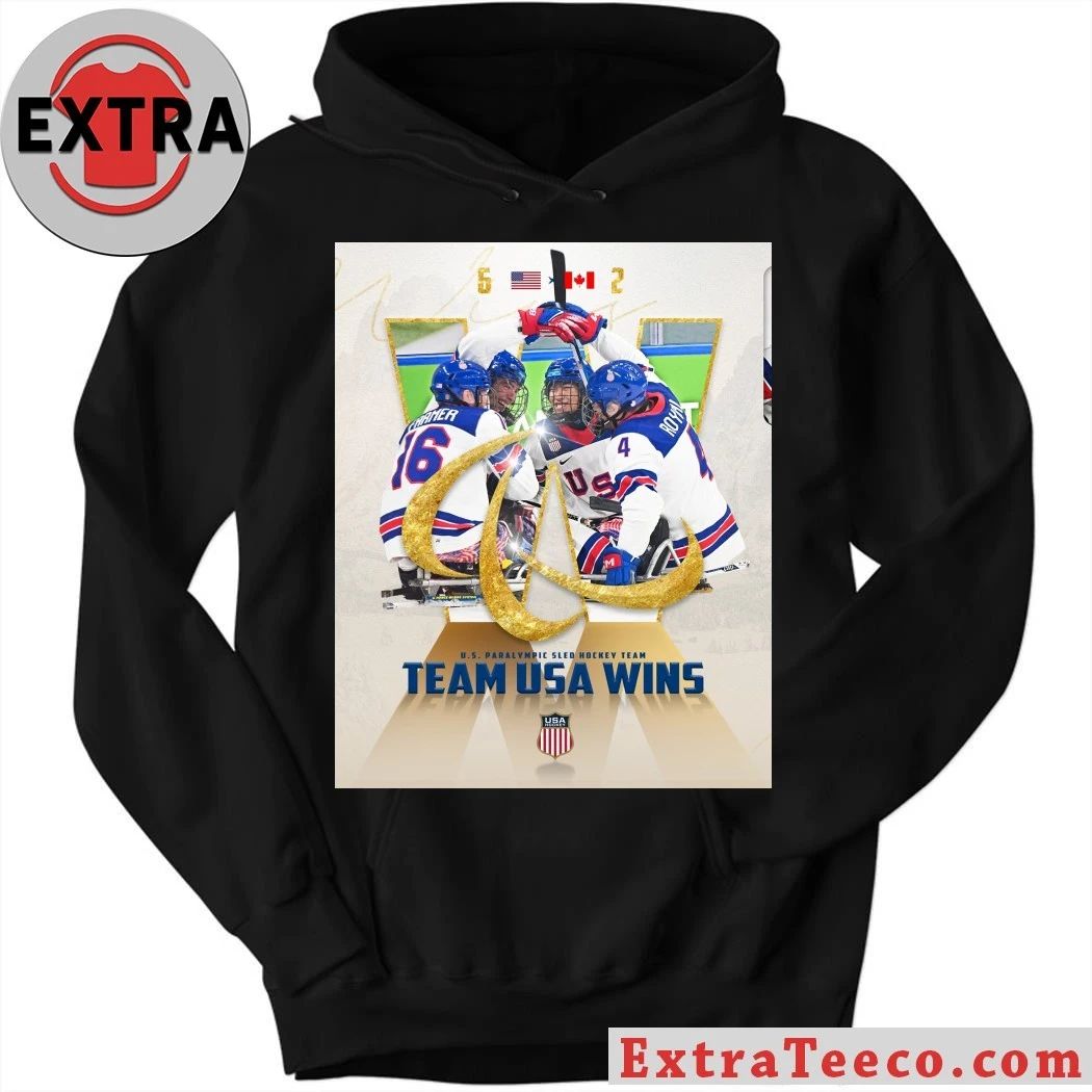 Original Usa Paralympic Sled Hockey Team The Team Usa Wins Logo Shirt