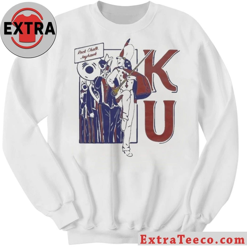 KU Marching Band Vintage White Shirt